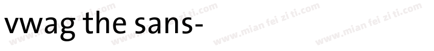 vwag the sans字体转换